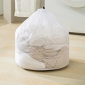 White fine mesh laundry bag with drawstring closure for home washing and protection - Fine Mesh 50*60
