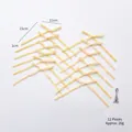 12er Set cremefarbene Samtschleifen für DIY Weihnachtsbaumschmuck und Geschenkdekoration - 1cm Beige / 12er-Pack