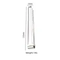 Polished silver 304 stainless steel ice tongs with 135mm long handle and serrated grip - 304 Stainless Steel Ice Tongs (13.5cm)