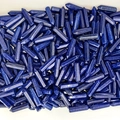 Bulk collection of hexagonal lapis lazuli crystal pillars with deep blue polished finish - Dyed Lapis Lazuli