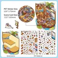 Captain Turner 3D maritime adventure DIY sticker set with PET sheets and scenery card - Captain Turner