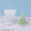DIY Christmas tree silicone mold for scented candles and cakes with dimensions - Cedar