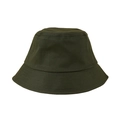 Classic army green cotton bucket hat with durable stitching and flat top design - M (56-58cm) / Army Green