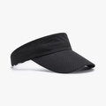 Breathable black mesh sun visor hat for outdoor running and high-intensity sports - Adjustable / Black (25H229)