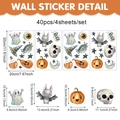 Detaillierte Größenangaben für 40-teiliges Halloween PVC Wandsticker Set im Aquarell-Stil - Aquarell Illustration (UV24Y12459T_T) / 20x30cmx4 Blätter