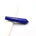 Lapislazuli zeshoekige hanger met natuurlijke pyrietvlekken op een witte achtergrond - Lapis lazuli
