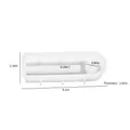 Ovale Silikonform für Harzschale mit zwei Schlitzen und Maßen 15,5x5,5x2,5 cm - Ovale Basis mit einem Schlitz