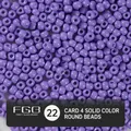 Round purple glass beads with solid baking paint finish for DIY jewelry crafting - EU 22