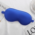 Silky satin sleep mask in Klein blue with adjustable strap for travel and home rest - Royal Blue