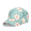 Casquette de baseball vert clair avec motif floral crème et imprimé léopard subtil - Vert Menthe Fleuri Léopard Style (C)