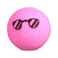 Pink magnetic silicone water balloon with sunglasses and water droplets variant - Smiley Face Water Ball-Rose Red
