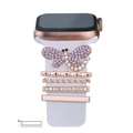 Purple diamond butterfly charms set for 21mm silicone smart watch bands ornaments - Purple Butterfly Style (5572578809373) / Black Sponge Packaging / No.28 Champagne