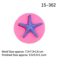 Stampo in silicone a forma di stella marina per decorazione torte fai da te - 15-362 / Rosa