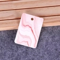 Pink marble pattern earring display card on wood and felt background with hanging hole - Marble No.7