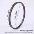[49] Black 4mm Plain 9