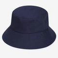 Detail of a dark blue cotton fisherman hat with premium stitching and sun protection fabric - One Size / Navy Blue