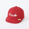 Red quick-dry baby baseball cap with white letter embroidery and a soft brim design - 50cm (1-3 Years) / NESOE Embroidery - Red