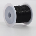 Spool of 0.7mm black elastic crystal string for DIY jewelry making and beading - 8m/Roll / Black