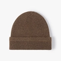Gorro de punto grueso para mujer en color marrón oscuro para el invierno - Café (22B043)
