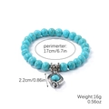 S2212-1 Evil Eye Metal Border Bracelet