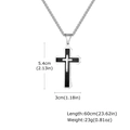Pendant Only / Black & Silver