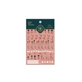 Adesivo per unghie 5D vintage con rose nere e bianche, codice modello KX142 - Stile Vite di Rosa Vintage (KX142)