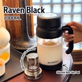 1000ML glass tea mug with black handle, 304 stainless steel filter and silicone base - Black 1000ml (High Filter) + Silicone Base