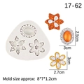 Moule en silicone couronne et cadre de gemmes pour décoration gâteau et artisanat - 17-62 / Gris
