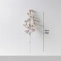 Champagne gold artificial berry branch with glitter finish for Christmas decor, 50cm tall - Pearlescent Gold Berry Pick Small