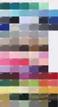 Nuancier de 77 couleurs pour bandeau de sport avec codes d'identification de tissus - Notez le numéro de couleur lors de la commande