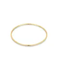 Minimalist S925 sterling silver slim bangle with 18K gold plated high-polished finish - Inner Diameter 65mm / K Gold