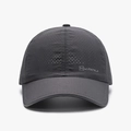 Dark grey breathable mesh baseball cap with KAIRUI logo for outdoor sports - Dark Gray
