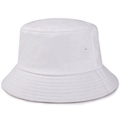 Winter white cotton bucket hat for men with reinforced stitching and breathable vents - Adult (Head Circumference 56-58cm) / White