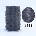 Dark brown Korean waxed cord #113 for DIY jewelry making and bracelet weaving - 113 Dark Coffee / 1.0mm 160m