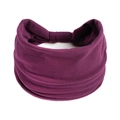 Vista dettagliata della fascia elastica per yoga viola scuro in morbido tessuto a pieghe - Rosso Porpora
