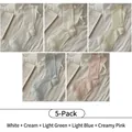 5-pair pack of thin silk ballet style socks in white cream green blue and pink - 5 Pairs / White + Cream + Green + Blue + Pink