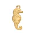 Gold plated stainless steel seahorse pendant charm for DIY jewelry making - Gold 558# Vertical Seahorse / 8.5*20.5mm