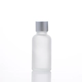 50ml; Matte Silver Cap + Inner Stopper + Frosted Glass Bottle;