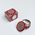 Soy wax scented candle in pink mandala tin box with dried flower petals and packaging - Extra Small Bubble Wrap 5.5 X 3.6 Cm. / Fig