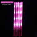 Pack of 5 pink LED glow sticks for concerts, foam material, size 2x48cm for party fun - Medium / Pink