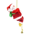 Electric climbing Santa Claus on gold bead chain for Christmas home decoration - Climbing Beads Gold Cloth Feet Single Switch