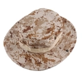 Tactical boonie hat in desert digital camo with side vent holes and webbing detail - One Size / Desert Digital