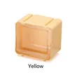 Creative yellow washi tape cutter and dispenser box with transparent window for storage - Yellow Storage Box