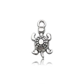 Silver vintage sea turtle charm pendant with ring for DIY jewelry necklaces - Antique Silver Turtle