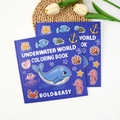 Underwater World coloring book with bold ocean animal illustrations for kids - Underwater World (TS04-Underwater World)