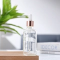20ml; Rose Gold Ring + White Rubber Dropper + Clear Bottle; Glass