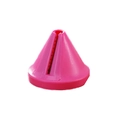Pink multifunctional rotary vegetable grater and slicer tool in a sleek cone shape - Rose Red