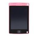 Pink LCD writing tablet with stylus pen and trash clearing button for kids - 6.5 Inch / Light Pink