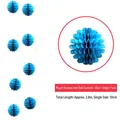 2.8m Blue paper honeycomb ball garland hanging decoration for parties and festivals - Paper Ball Garland / 2.8m / Blue