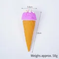 Purple and white cream ice cream cone PVC model prop for shop window display - Rose Red